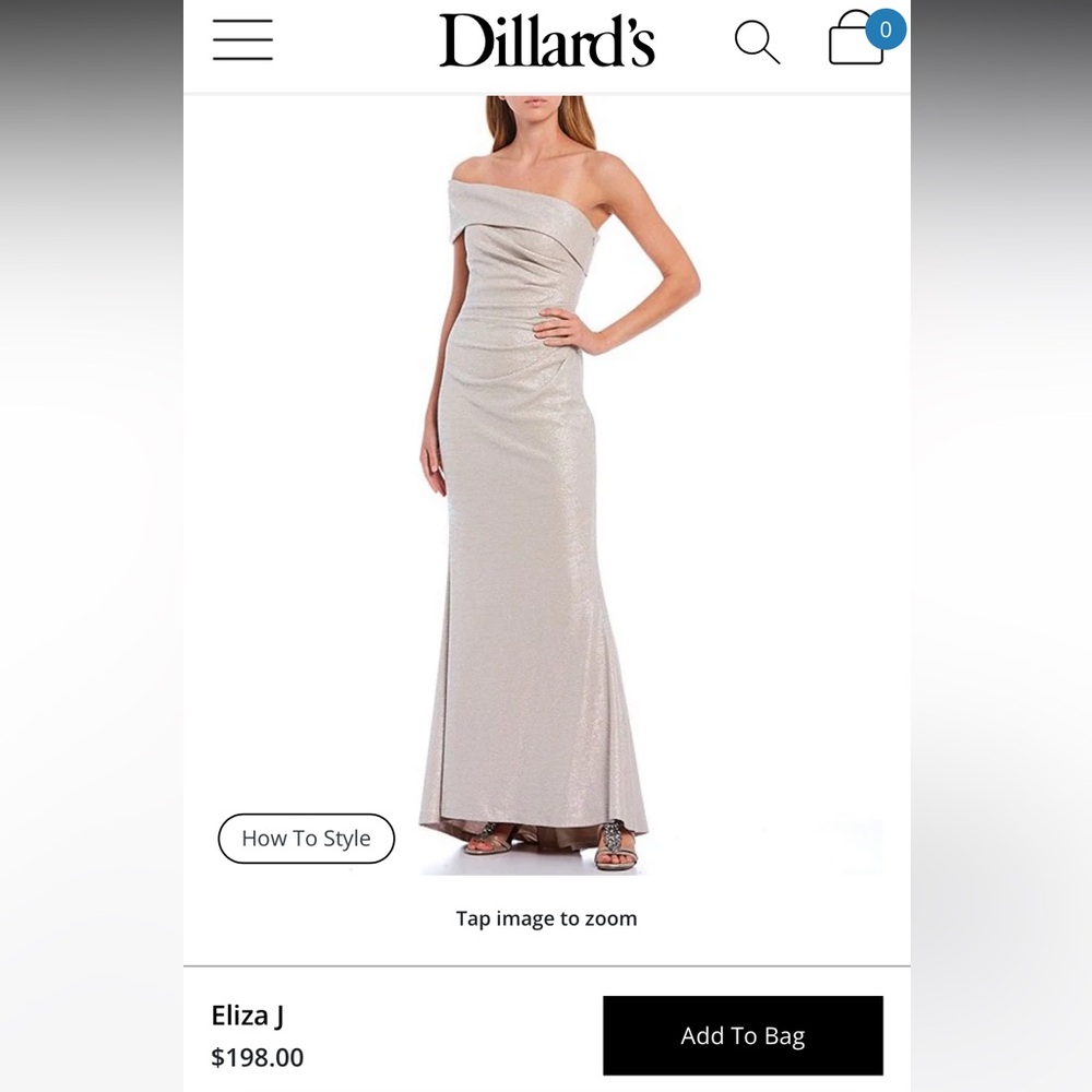 Gold Ruched One Shoulder Sleeveless Gown